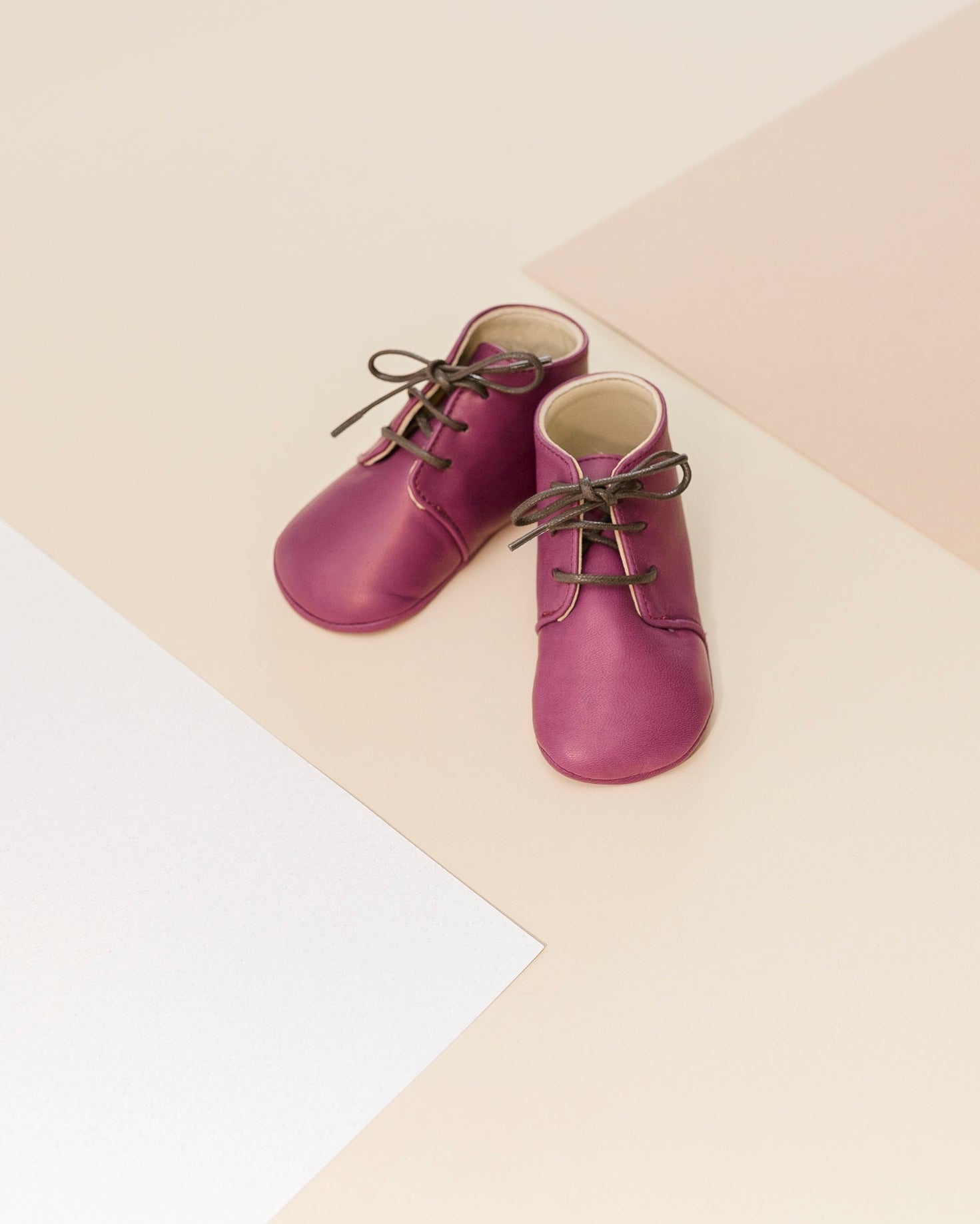 Little Royals Leather booties Gaby - Mauve