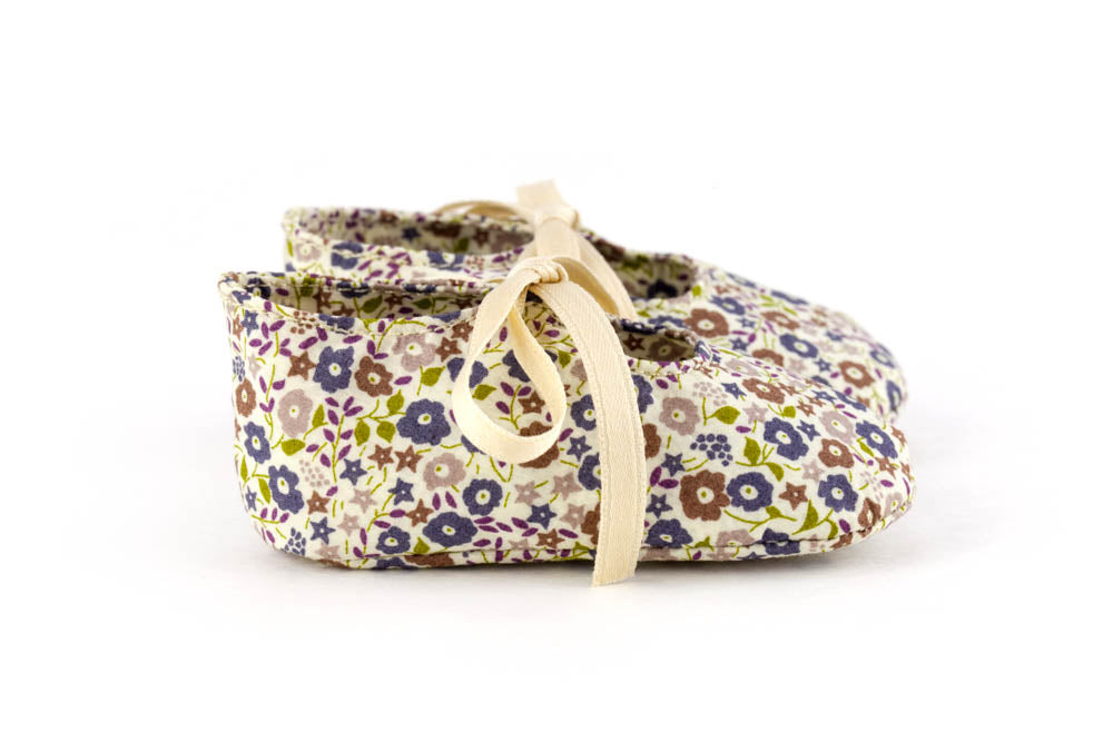 Little Royals Booties - Liberty Bleuet (cornflower)