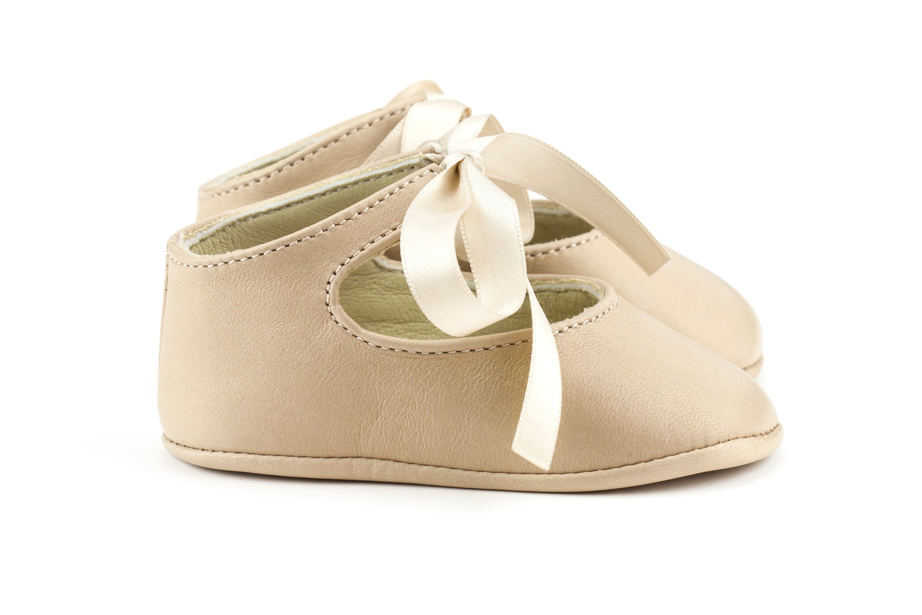 Little Royals Leather Booties Josephine - Beige