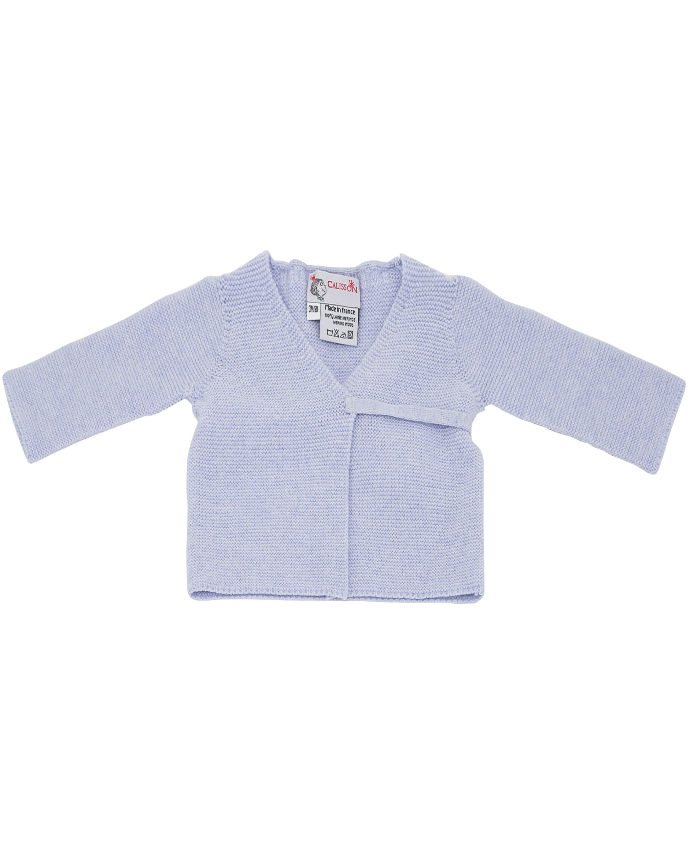 Little Royals Baby the Tie-Front Sweater - Blue